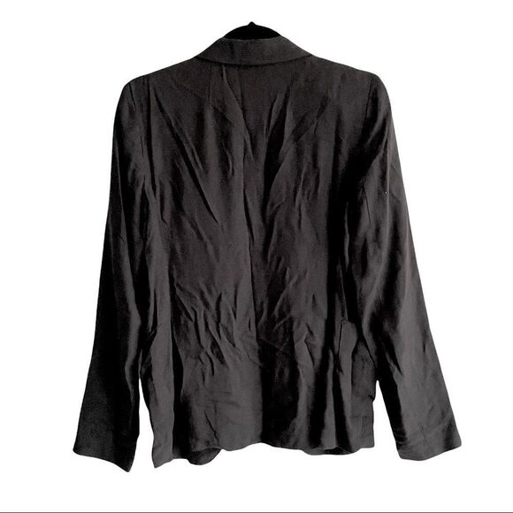 Aritzia Talula Kent Lightweight Open Front Blazer Black 2 - Picture 3 of 5